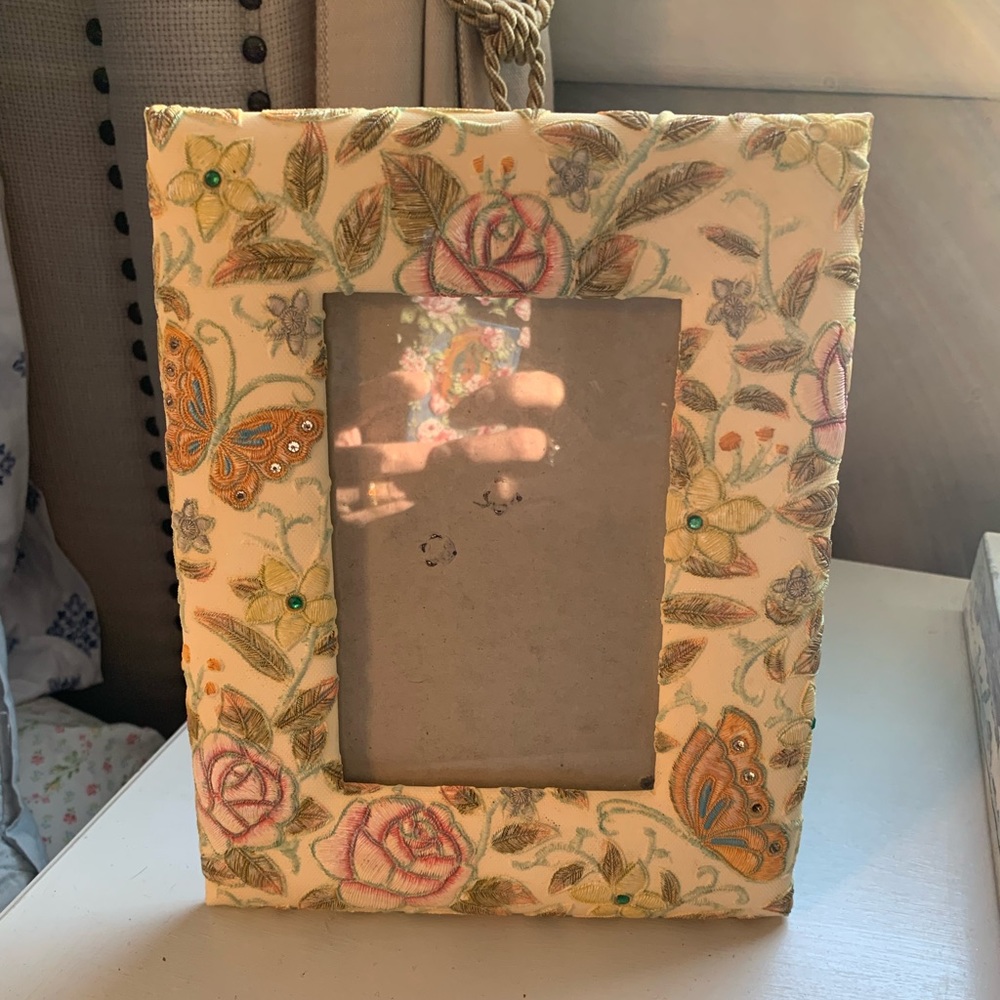 Vintage Floral Picture frame